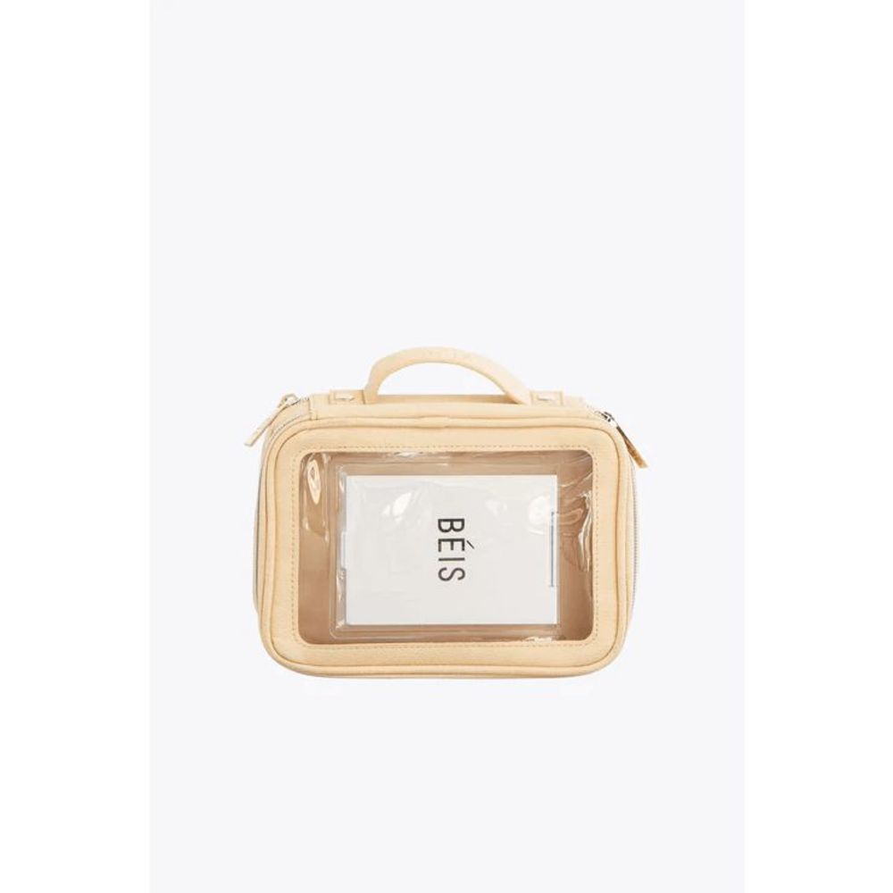 NWT Beis On the Go Essential Cosmetic Case in Beige - Picture 2 of 8